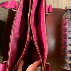 Hot pink Kate Spade handbag.